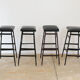 Eastern bloc Bar stools from the 80s, Czechoslovakia, set of 4