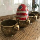 4 hen-shaped eggcups
