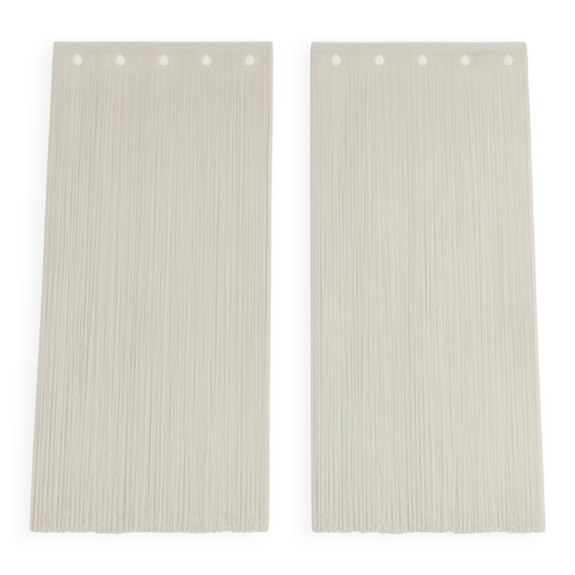 Pair of Mariyo Yagi Garbo chandeliers, metal and nylon, 1970s.