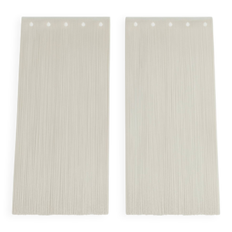 Pair of Mariyo Yagi Garbo chandeliers, metal and nylon, 1970s.