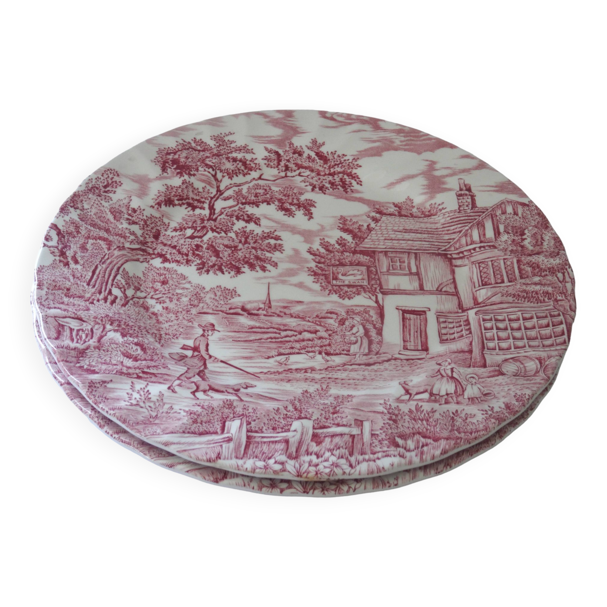2 Myott The Hunter English plates