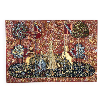 Large wall tapestry, "The Lady and the Unicorn"