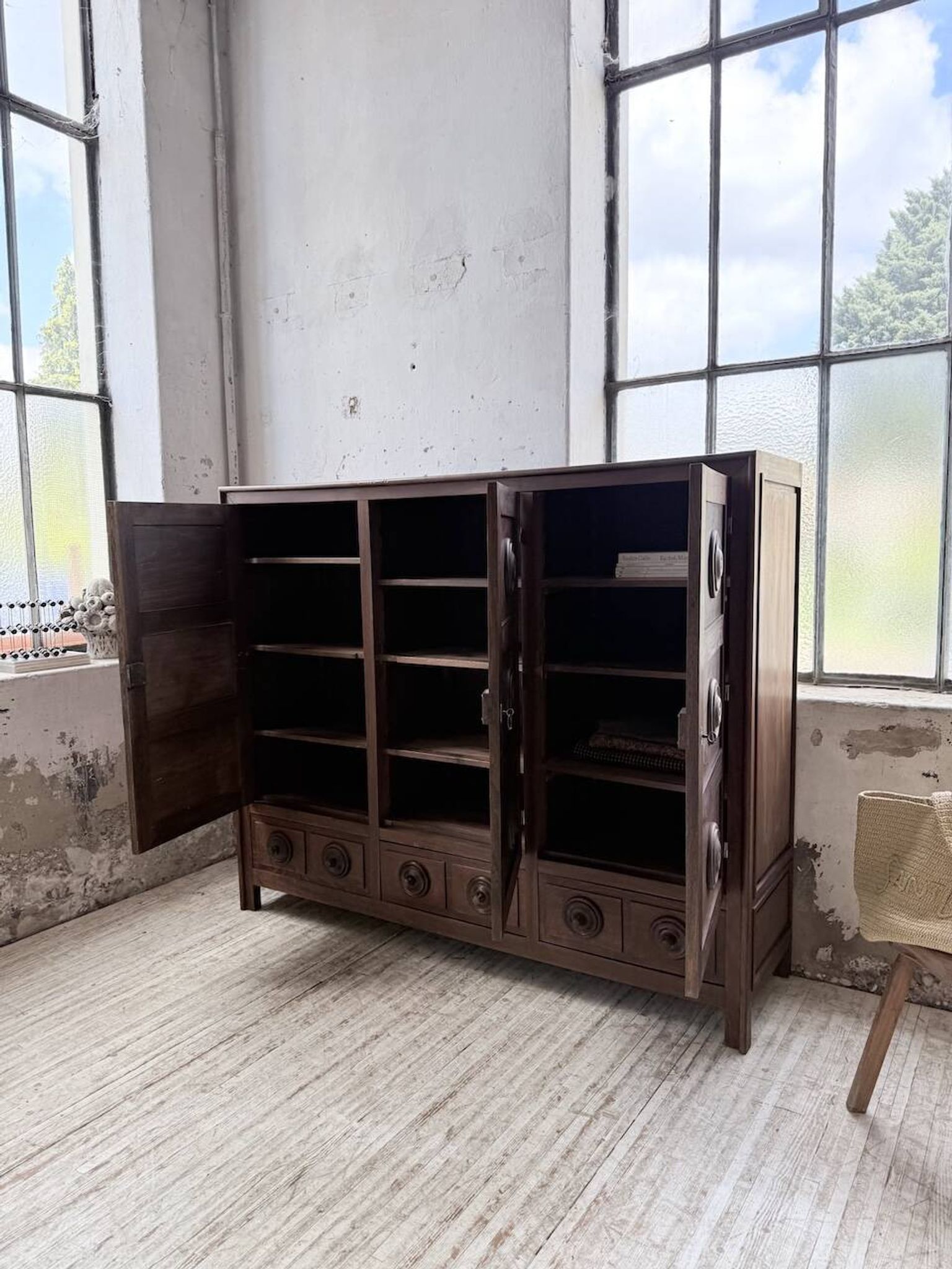 Oak wardrobe "Basque" Dudouyt