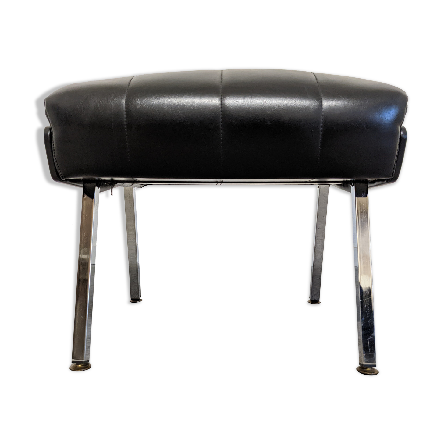 Leather Ottoman from the 50s/60s