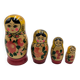 4 wooden nesting Russian dolls