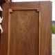 Large antique wardrobe in solid walnut