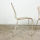 Set of three vintage industrial bistro chairs by Matieu Matego