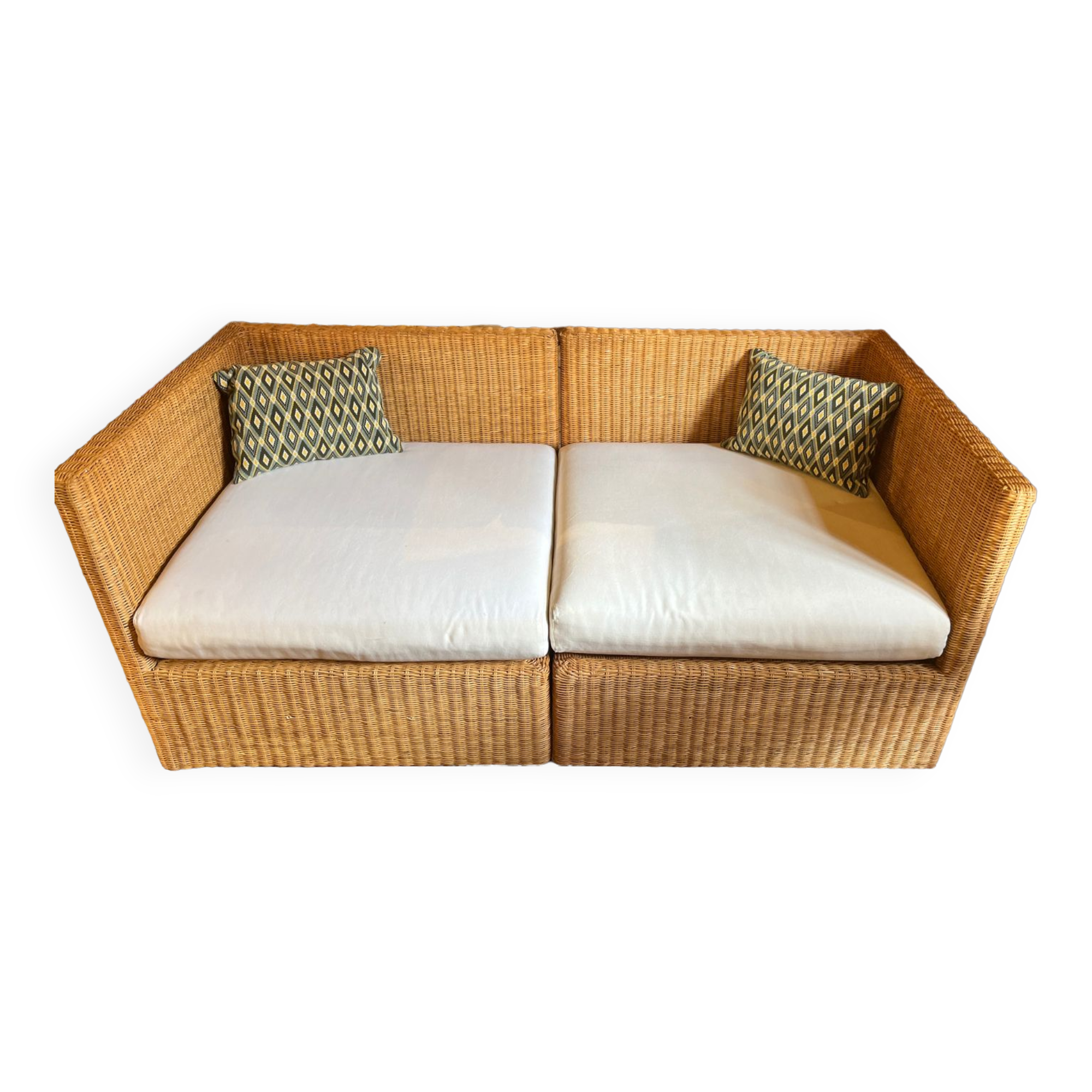 Banquette en osier