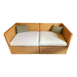 Wicker bench
