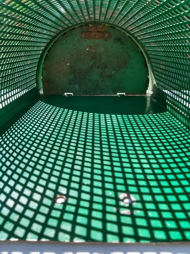 Public metal garden bin