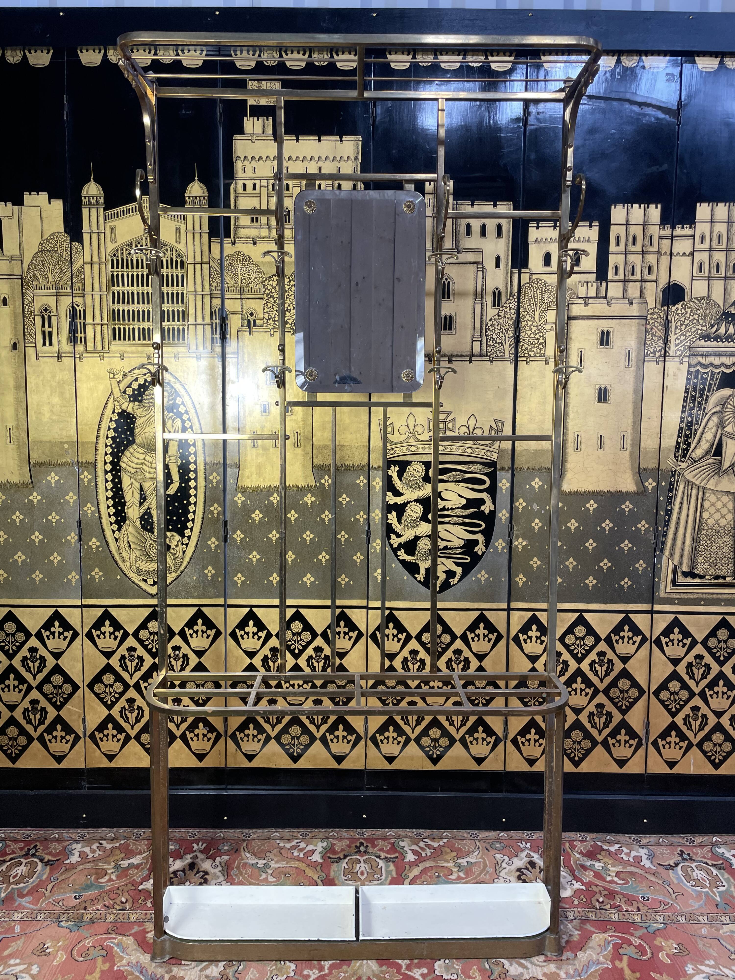 Cloakroom - Solid brass coat rack