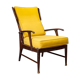 Recliner wooden armchair, Italy 50s