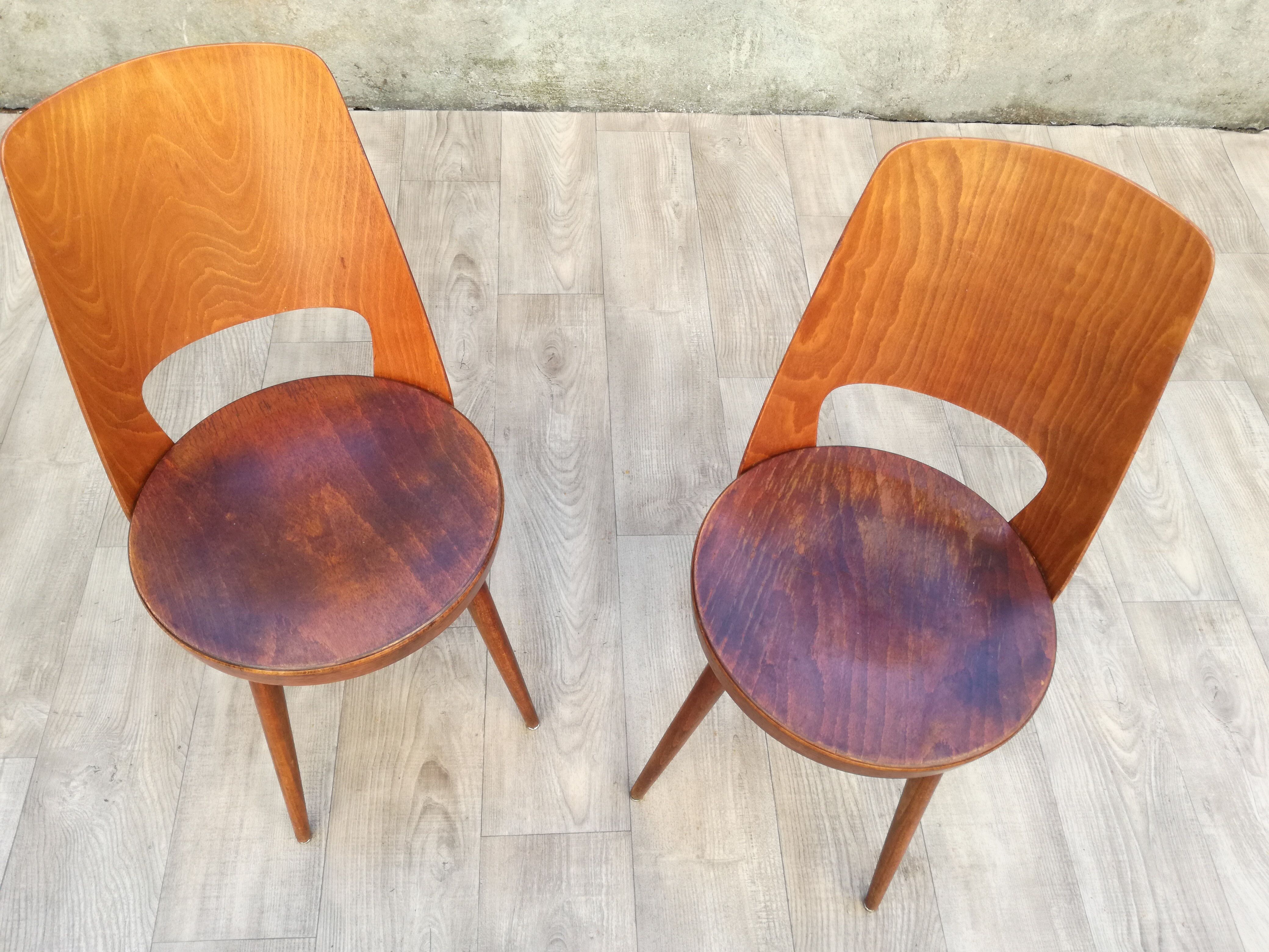 Pair of Baumann Mondor bistro chairs