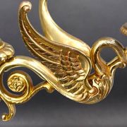 Flamboyant Pair of Candelabra/Chandeliers Solid Bronze Empire Style