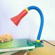 Lampe pince flexible multicolore postmoderne 1980