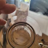 8 Arcoroc smoked glass cups
