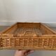 Vintage rattan basket