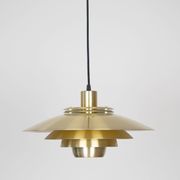 Danish vintage pendant lamp Dania by Kurt Wiborg, Jeka, 1980s