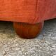Coral velvet toad sofa