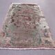 Vintage Turkish Oushak Rug 106x66 cm shabby carpet Ushak Region Small