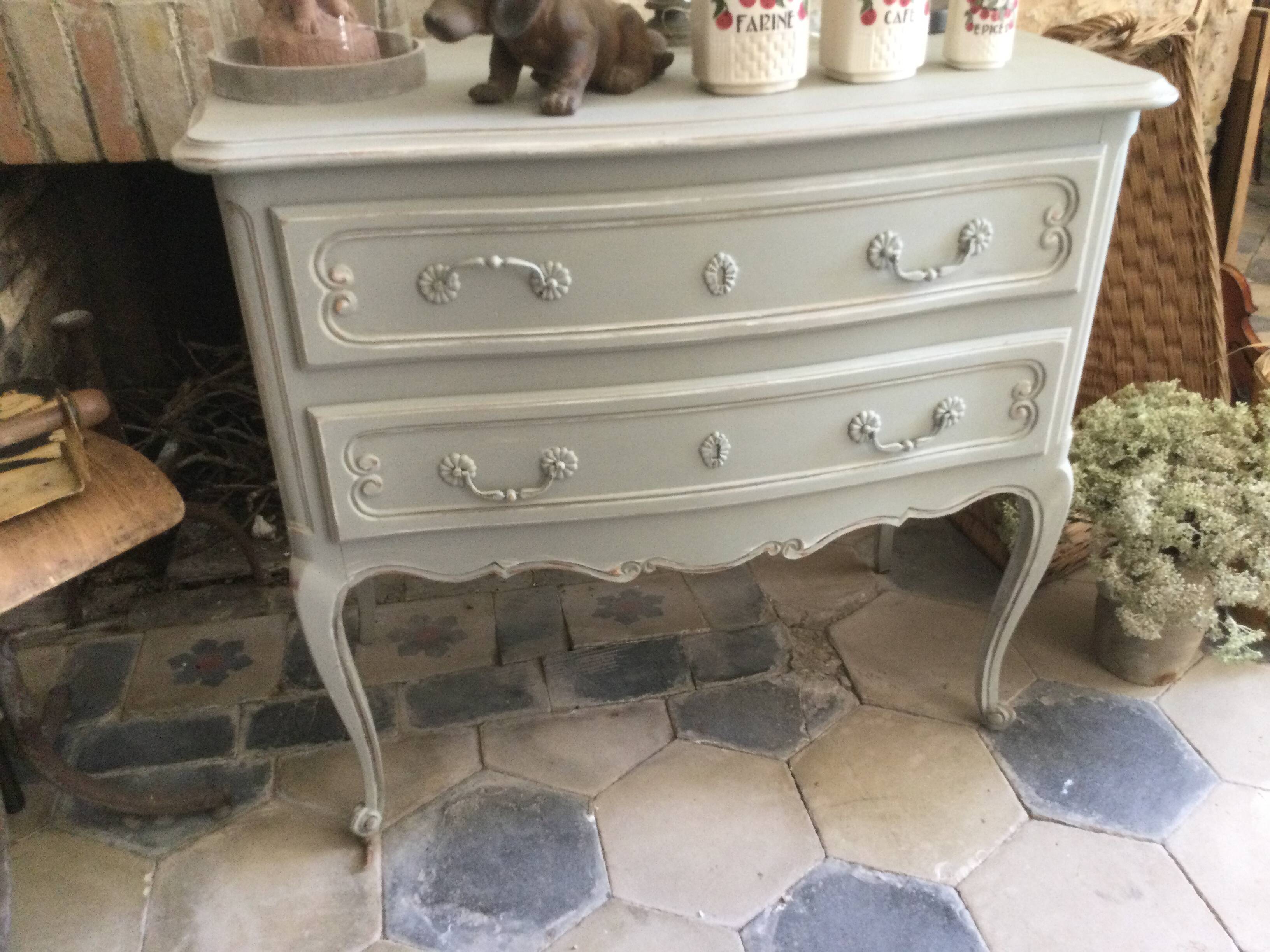 Antique patinated chest of drawers