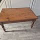 vintage wooden coffee table with a drawer