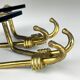 Vintage brass coat hooks, Italy, 1950s, set of 2