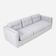 Canapé bergen gris colombe, design scandinave