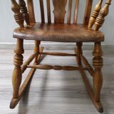 Mid - Century wooden rocking chair