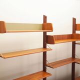 Teak system bookcase, Norwegian design, 1960s, production: Blindheim Mobelf