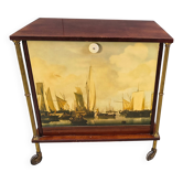 Cabinet de bar français moderne du milieu du siècle, années 1960