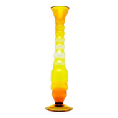 Mid-century modern vase, glass, Moser, Czechoslovakia, 1960s