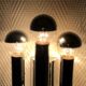 Chrome wall lamps from the 70s