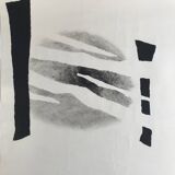 Albin TSAUT, Untitled, 1998. Mixed technique in black signed on the back