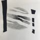 Albin TSAUT, Sans titre, 1998. Technique mixte en noir signée au dos