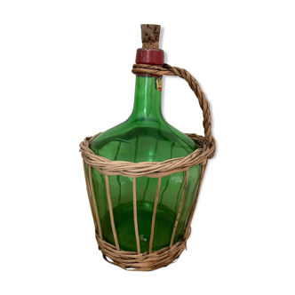 Demijohn in wicker