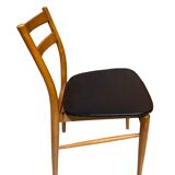 Set of six wooden chairs