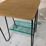 Vinyl record shelf, 50s/60s side table