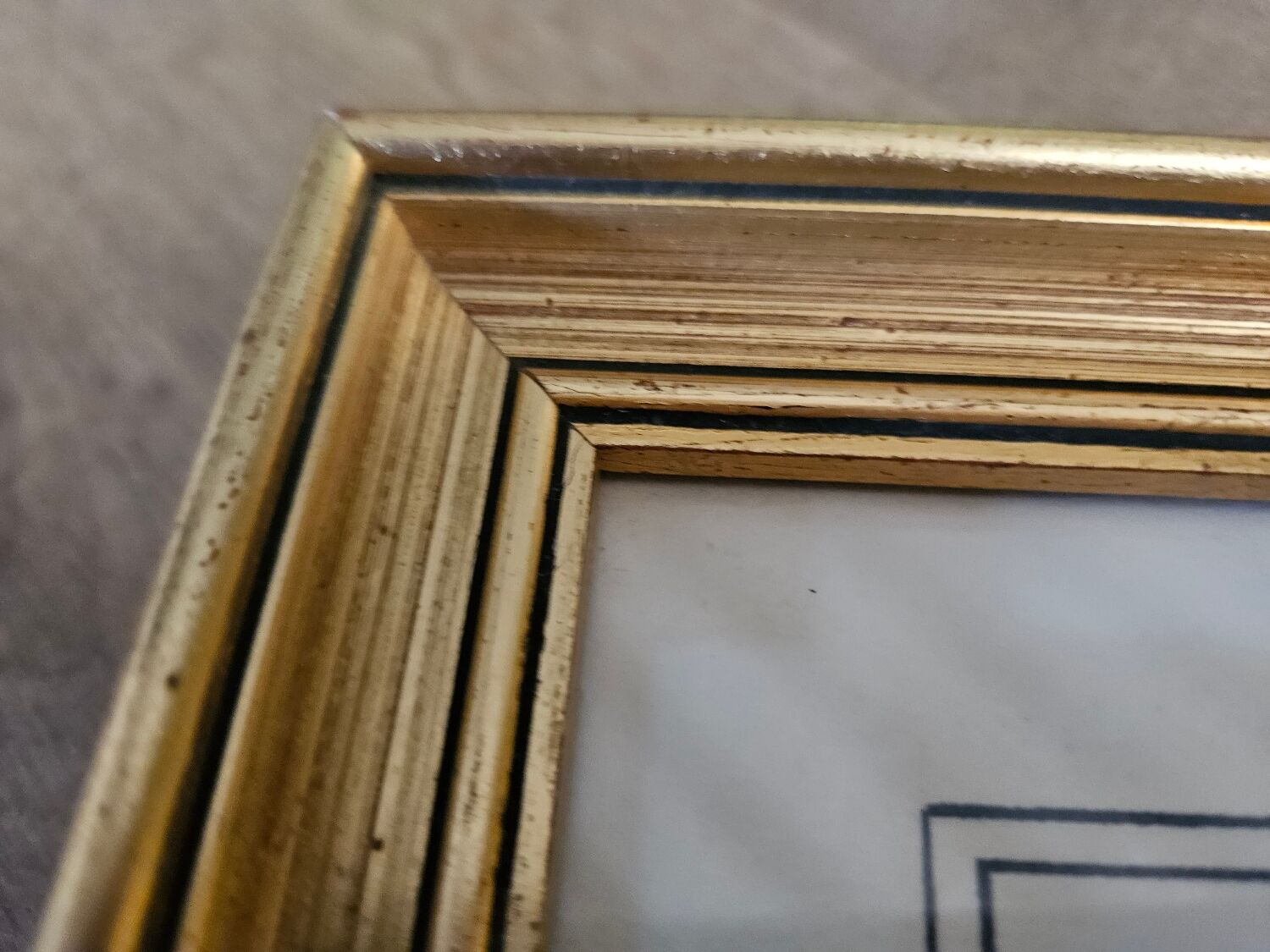 Signed countryside landscape engraving