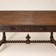 Flat desk – Louis XIII style – Carved solid oak – 19th century