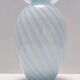Murano Glass Vase with Light Blue and White Canes, Italy