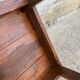Table de ferme en bois massif avec 1 tiroir
