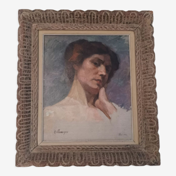 Adrienne Monoyer (1869-1952) Oil on canvas Portrait of Véra Rothschild 1908