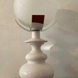 Vintage lamp globe vichy and ceramic 70s