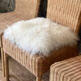 4 vintage rattan chairs