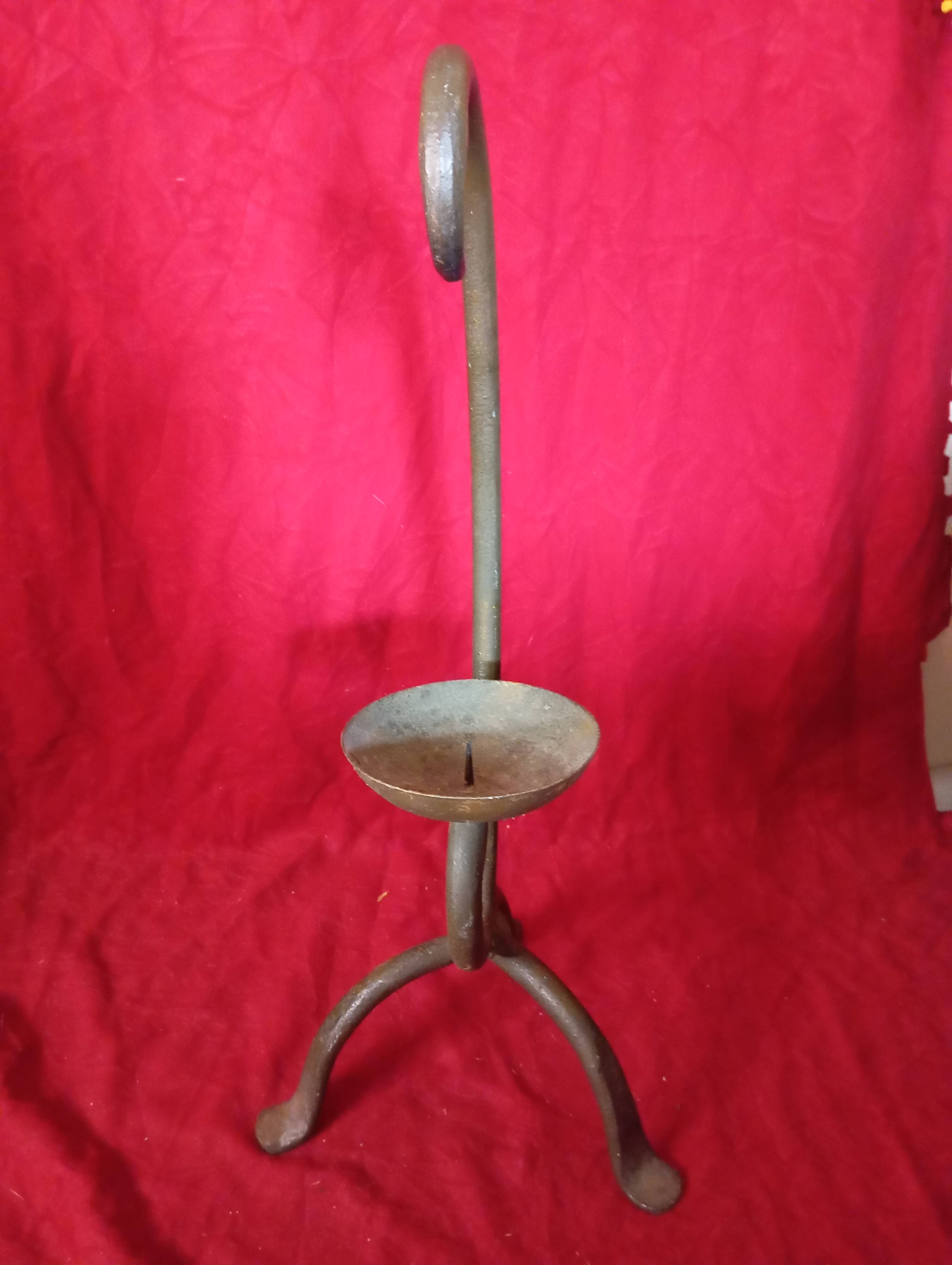 Wrought iron candle holder