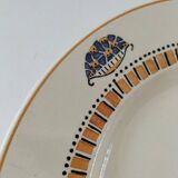 Plat rond Longwy art déco