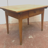 Rustic desk table in solid walnut XIX century