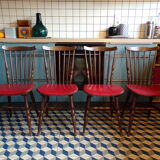 Suite 4 chaises bistrot Baumann Tacoma