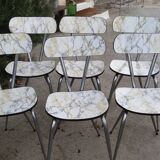 Formica table and 6 chairs